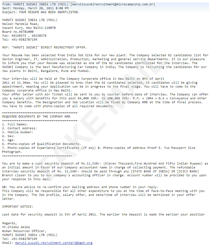 Fake Job Offer Letter from static.naukri.com
